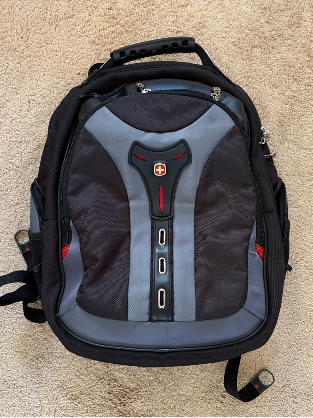 Wenger Swiss Gear Pegasus Laptop Notebook Tablet Backpack Bag Black Grey